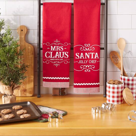 DII® Mr & Mrs Claus Dishtowel Set